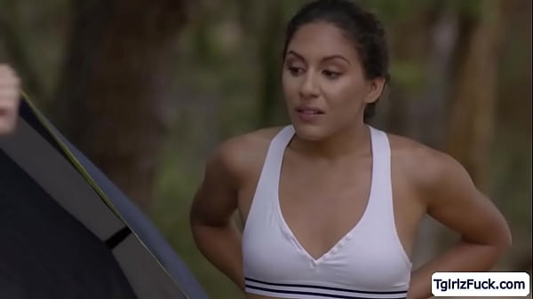 Transsexual Korra del Rio 3way sans a condom anal invasion while tranny dinky sucked